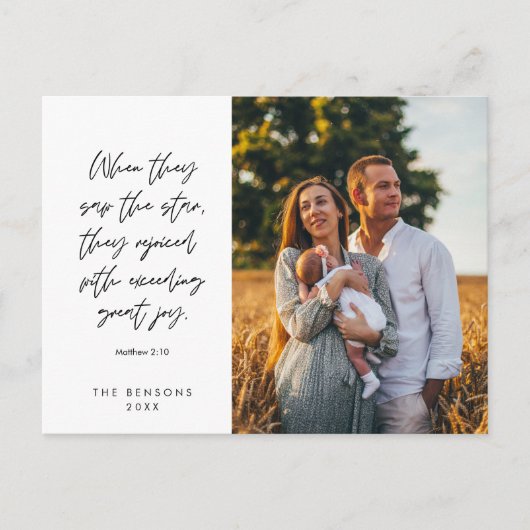 Religieus, Vrolijk Kerstfeest, Christelijke Famili Briefkaart (Voorkant)