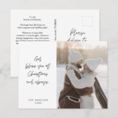 Religieus, Vrolijk Kerstfeest, Christelijke Famili Briefkaart (Voorkant / Achterkant)