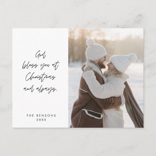 Religieus, Vrolijk Kerstfeest, Christelijke Famili Briefkaart (Voorkant)