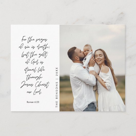 Religieus, Vrolijk Kerstfeest, Christelijke Famili Briefkaart (Voorkant)