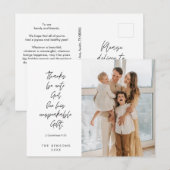 Religieus, Vrolijk Kerstfeest, Christelijke Famili Briefkaart (Voorkant / Achterkant)