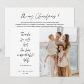 Religieus, Vrolijk Kerstfeest, Christelijke Famili Feestdagenkaart (Voorkant / Achterkant)