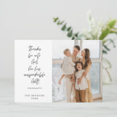 Religieus, Vrolijk Kerstfeest, Christelijke Famili Feestdagenkaart (Staand voorkant)