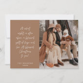 Religieus, Vrolijk Kerstfeest, Christelijke Famili Feestdagenkaart (Voorkant)