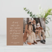 Religieus, Vrolijk Kerstfeest, Christelijke Famili Feestdagenkaart (Staand voorkant)