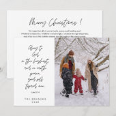 Religieus, Vrolijk Kerstfeest, Christelijke Famili Feestdagenkaart (Voorkant / Achterkant)