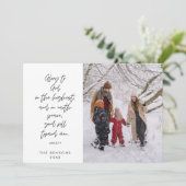 Religieus, Vrolijk Kerstfeest, Christelijke Famili Feestdagenkaart (Staand voorkant)