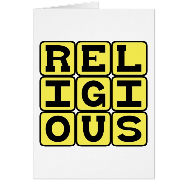 Religieus, Vroom Gelovige (Voorkant)