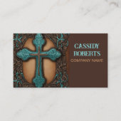 Religieus Western land Bijbelkruis Christelijk Visitekaartje (Voorkant)