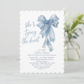 Religieus Ze bindt het knoop Vrijgezellenfeest Kaart (Staand voorkant)