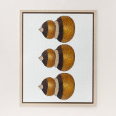 Religieuse Franse Choux gebak Crème Puff Dessert Legpuzzel (Verticaal)