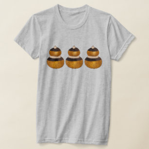 Religieuse Franse Choux gebak Crème Puff Dessert T-shirt