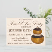 Religieuse Franse Choux Gebak Middagthee Feestje Kaart (Staand voorkant)