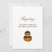 Religieuse Franse Choux Gebak Middagthee Feestje Kaart (Achterkant)