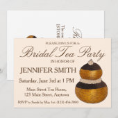 Religieuse Franse Choux Gebak Middagthee Feestje Kaart (Voorkant / Achterkant)