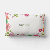 Religieuze 10e bruiloft Jubilea bloemen Kussen (Achterkant)