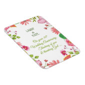 Religieuze 10e bruiloft Jubilea bloemen Magneet (Rechterzijde)