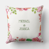 Religieuze 15e Jubileum-bloemen Kussen (Achterkant)