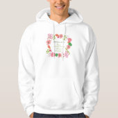 Religieuze 20e bruiloft Jubileum bloemen Hoodie (Voorkant)