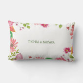 Religieuze 25e bruiloft Jubileum bloemen Kussen (Achterkant)