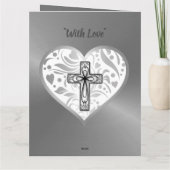 Religieuze 25e Jubileum Kaart Husband (Achterkant)