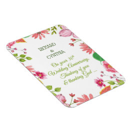 Religieuze 30e Jubileum bloemen Magneet