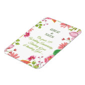 Religieuze 35e Jubileum-bloemen Magneet (Linkerzijde)