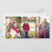 Religieuze 4-fotokerstkaart KJV Verse Aankondiging (Achterkant)