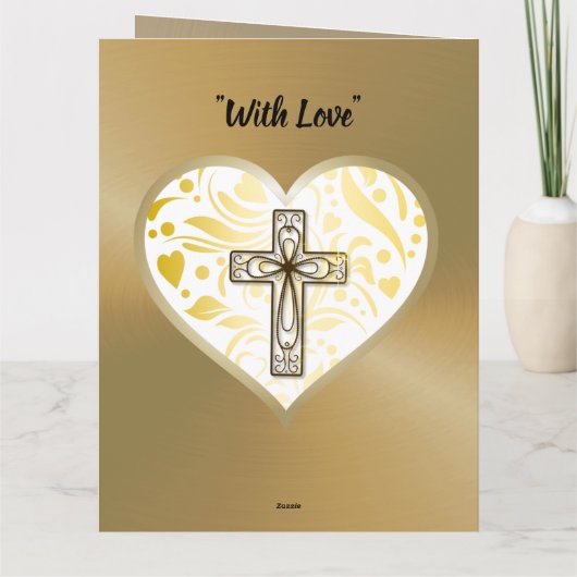 Religieuze 50e Golden Jubileum Kaart Husband (Achterkant)