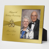 Religieuze 50ste bruiloft Jubileum Foto Plaque Fotoplaat (Zijkant)