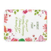 Religieuze 60ste weddenschap Jubilea bloemen Magneet (Horizontaal)