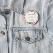 Religieuze 70ste Jubileum bloemen Ronde Button 5,7 Cm (In situ)