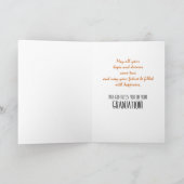 Religieuze Afstuderen Gold Starburst met zwart Pet Kaart (Binnen)