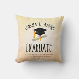 Religieuze Afstuderen Gold Starburst met zwart Pet Kussen