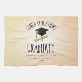 Religieuze Afstuderen Gold Starburst met zwart Pet Theedoek