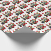 Religieuze Afstuderen Maagd Mary Red Roses Cadeaupapier (Hoek)