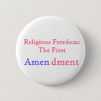 Religieuze Amen Ronde Button 5,7 Cm