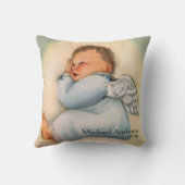  Religieuze Baby Boy Guardian Angel Kussen (Achterkant)