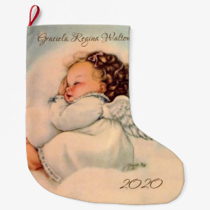Religieuze Baby Engel Sleeping Grote Kerstsok