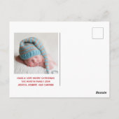 Religieuze Baby kerstbijbel Verse Cute Briefkaart (Achterkant)