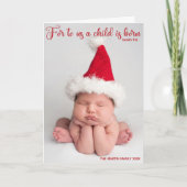 Religieuze Baby kerstcadeautjes Verse Folded Feestdagen Kaart (Voorkant)