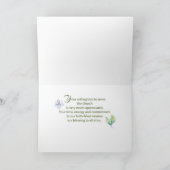 Religieuze  Bedankt voor je grote dienst Kaart (Binnen)