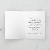 Religieuze begrafenis bedankkaart - kaars (Binnen)