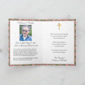 Religieuze begrafenis Jezus Sympathie Lering Dank Bedankkaart (Binnen)