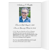 Religieuze begrafenis Maagd Mary Heilige Kaart Dan (Binnen (Links))