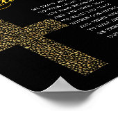 Religieuze begrafenisgedicht poster (Hoek)