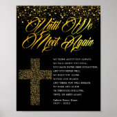 Religieuze begrafenisgedicht poster (Voorkant)