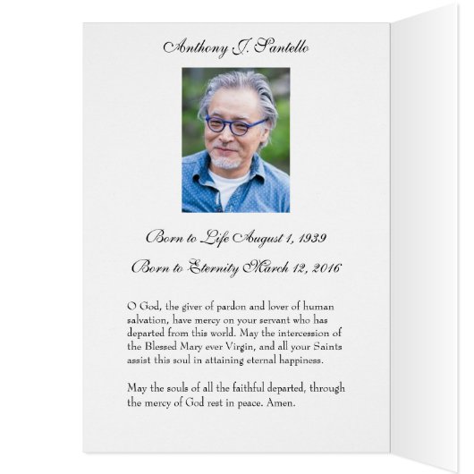 Religieuze begrafenissympathie Maagd Mary Hartelij (Binnen (Links))