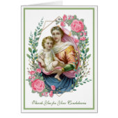 Religieuze begrafenissympathie Maagd Mary Hartelij (Voorkant)