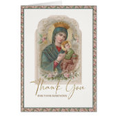 Religieuze begrafenissympathie Maagd Mary Hartelij (Voorkant)